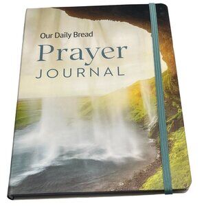 Prayer journal book our daily bread softcover string hold waterfall paper READ